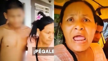 Vecinos golpean a sujeto acusado