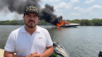 Diputado de Morena niega ser dueño del yate “Squalo” tras incendio en la Riviera Veracruzana
