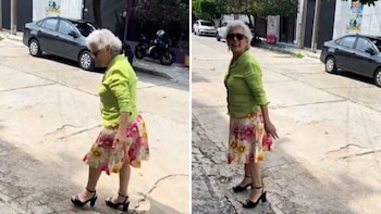 La adulta mayor fue confrontada mientras retiraba plantas de una jardinera y su respuesta desató todo tipo de reacciones en redes sociales.