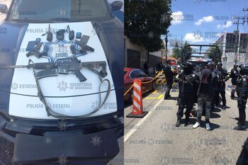 Armas, drogas y equipos de