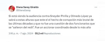 La periodista Diana Giraldo resaltó