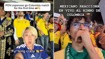 Japonés quedó sin palabras ante la pasión de los hinchas colombianos que alentaron a la Tricolor en el triunfo ante Uzbekistán en el Mundial 2026