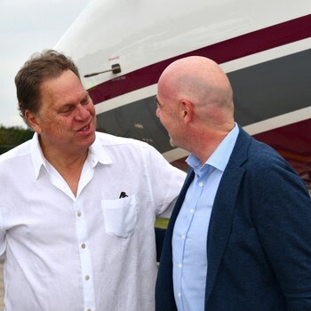 Ambos dirigentes se encontraron en