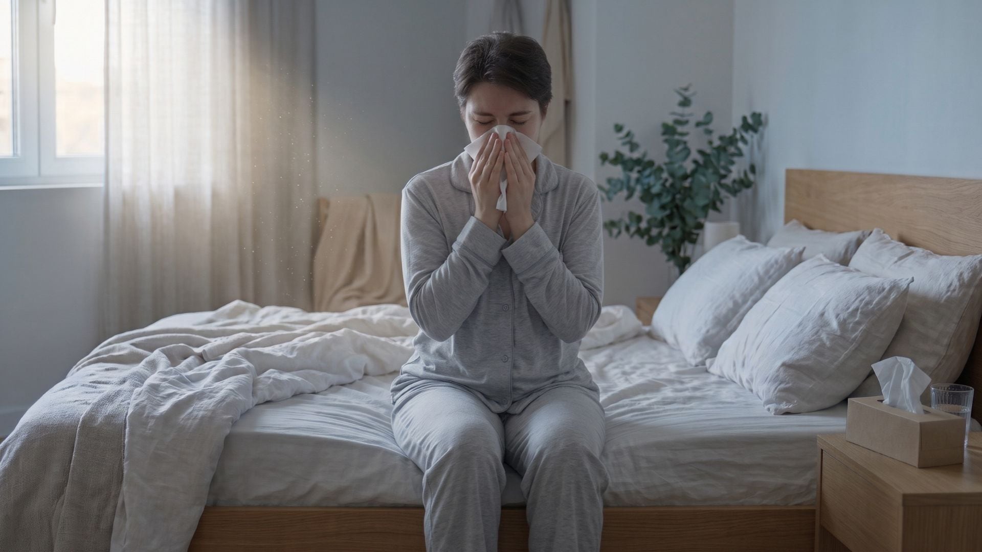 Especialistas en alergología identificaron una serie de hábitos del dormitorio que inflaman las vías respiratorias mientras se duerme (Imagen Ilustrativa Infobae)