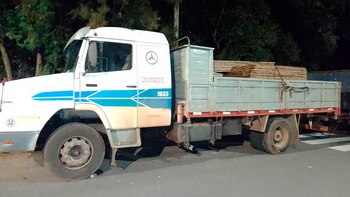 El camión del sospechoso