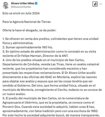 Lista de ofertas de Uribe