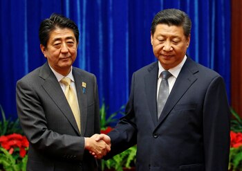 Shinzo Abe y Xi Jinping