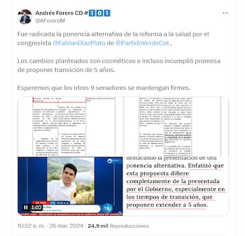 Andrés Forero se fue en