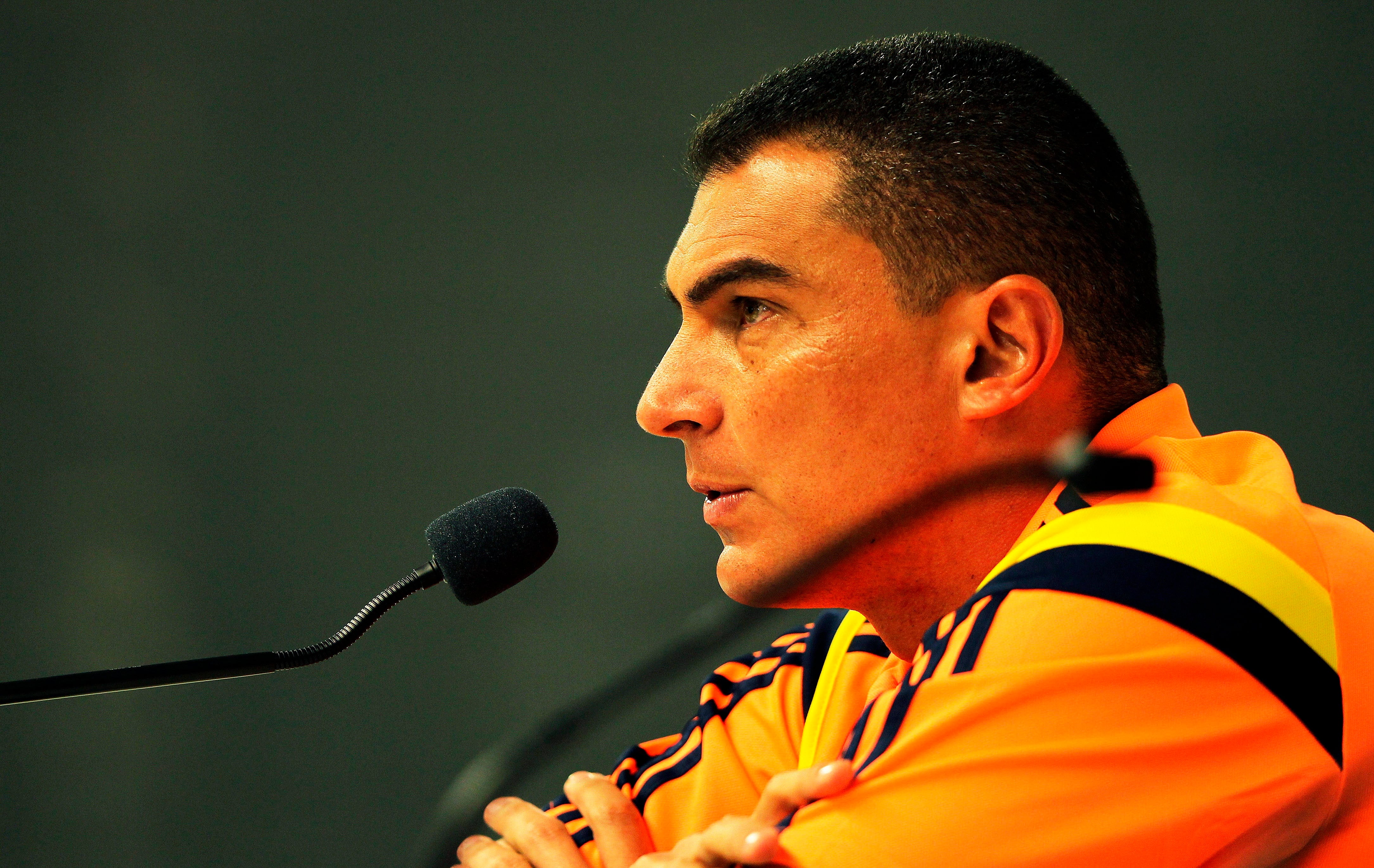 Faryd Mondragón logró su récord del jugador más longevo en la selección Colombia durante un partido en el Mundial de Brasil 2014, enfrentando a Japón - crédito EFE