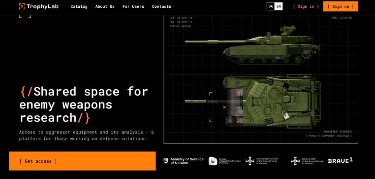 Trophy Lab es una plataforma de acceso restringido con la que Ucrania comparte información técnica sobre más de un centenar de sistemas de armas rusos (Infobae en Vivo)
