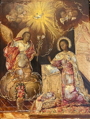 'Enconchado' de 'La anunciación' a