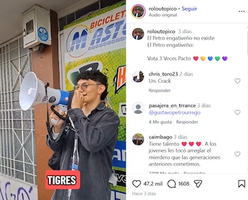 El joven dejó en redes
