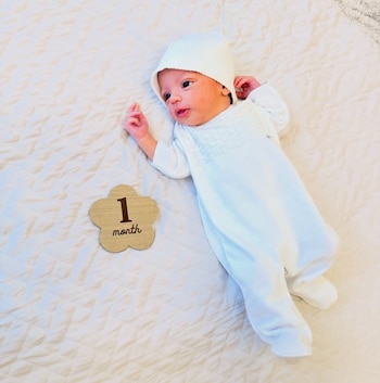 Rocío celebró el primer mes