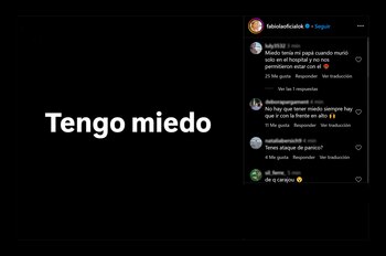 posteo Fabiola Yañez "tengo miedo"
