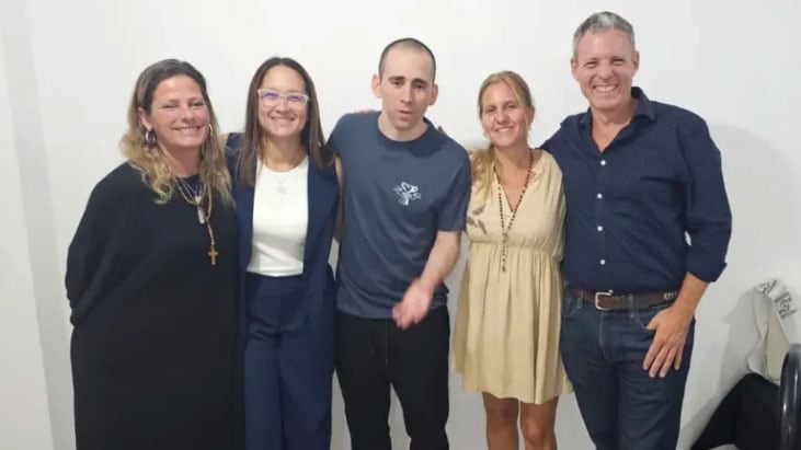 Nahuel Gallo se reunió con la familia de Germán Giuliani, el último argentino detenido en Venezuela
