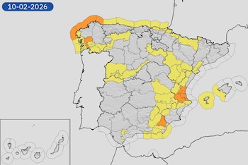 Mapa de alertas meteorológicas para