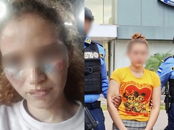 Una mujer de 23 años fue capturada en Tegucigalpa por su presunta participación en dos falsos secuestros que habría organizado para obtener dinero de su pareja sentimental. (Foto: Policía Nacional)