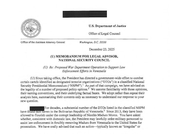 El memorando del Departamento de