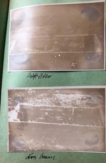 Restos del cuerpo de Hitler