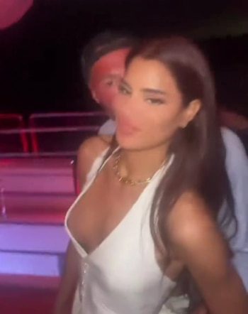 La exreina fue vista con