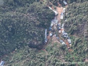 La Fiscalía General de la Nación señaló a alias Guatín como articulador de la extracción clandestina de oro entre 2016 y abril de 2023 en los socavones Patequeso y La Martínez - crédito @FiscaliaCol / X