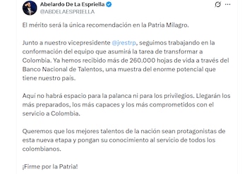Abelardo de la Espriella en X
