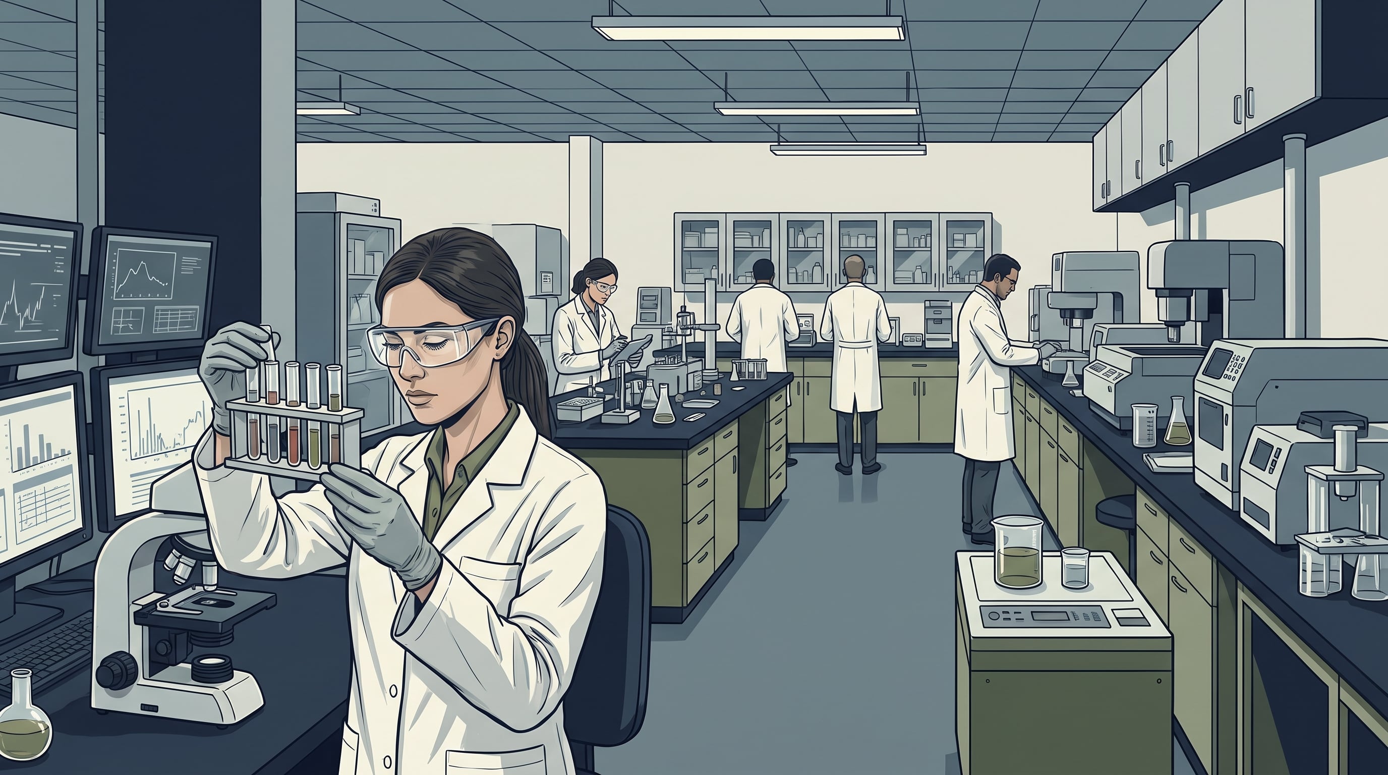 La inteligencia artificial acelera el descubrimiento de fármacos, pero no reduce los años de ensayo clínico, validación y revisión regulatoria. (Imagen Ilustrativa Infobae)