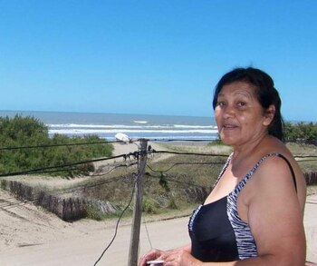 Dominga Araujo durante en las