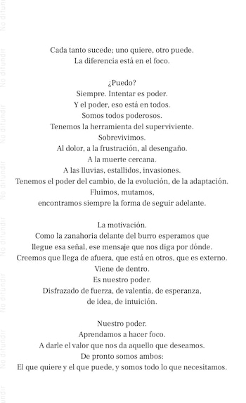 Uno de los escritos de