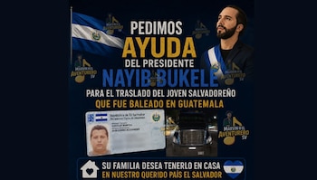 Guillermo Alexander Aguilar Mancia, originario de Armenia, Sonsonate, fue baleado en un intento de asalto en Guatemala mientras trabajaba como conductor de tráiler. Tras ser hospitalizado y encontrarse fuera de peligro, su familia solicitó apoyo al presidente Nayib Bukele para gestionar su retorno a El Salvador. (Cortesía: Marvin Hernández)