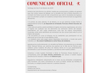 América jugará frente a Santa