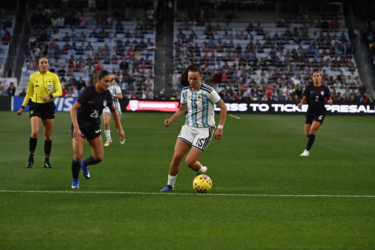 El debut de Argentina en la SheBelieves Cup terminó con derrota ante la anfitriona (AFA)