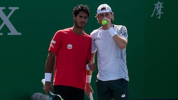 Daniel Vallejo e Ignacio Buse durante el Masters 1000 de Shanghái.