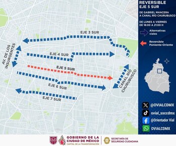 Se activa eje 5 en sentido reversible (OVIALCDMX)