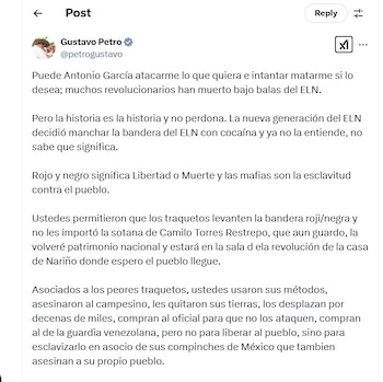 Gustavo Petro contesta al comandante