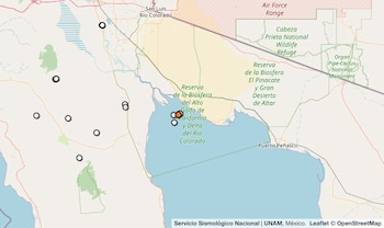 Temblor reportado en Baja California.
(SSN)