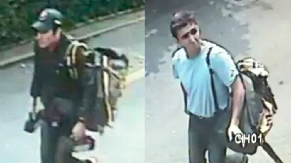 Imágenes de los iraníes involucrados en el ataque, tomadas por cámaras de seguridad. Foto: AP