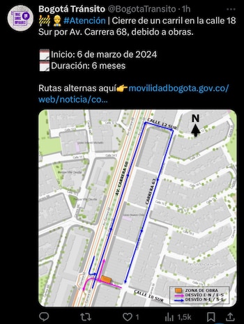 Secretaría de Movilidad informó cierres