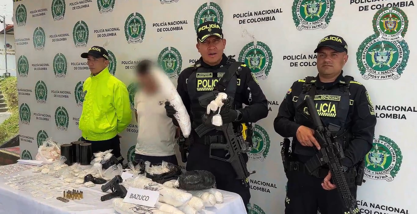 Víctor Colorado, conocido como alias Víctor o Zarco, fue señalado como presunto encargado de almacenar y distribuir droga hacia sectores del centro de Pereira - crédito Policía Nacional de Colombia