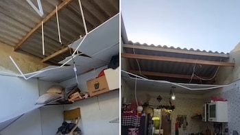 Un cilindro de gas entro por el techo de una vivienda dejando graves daños materiales: no fue un atentado terrorista