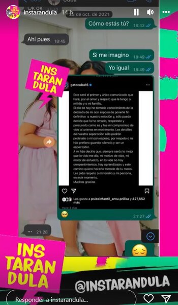 Conversación entre Melissa Paredes y