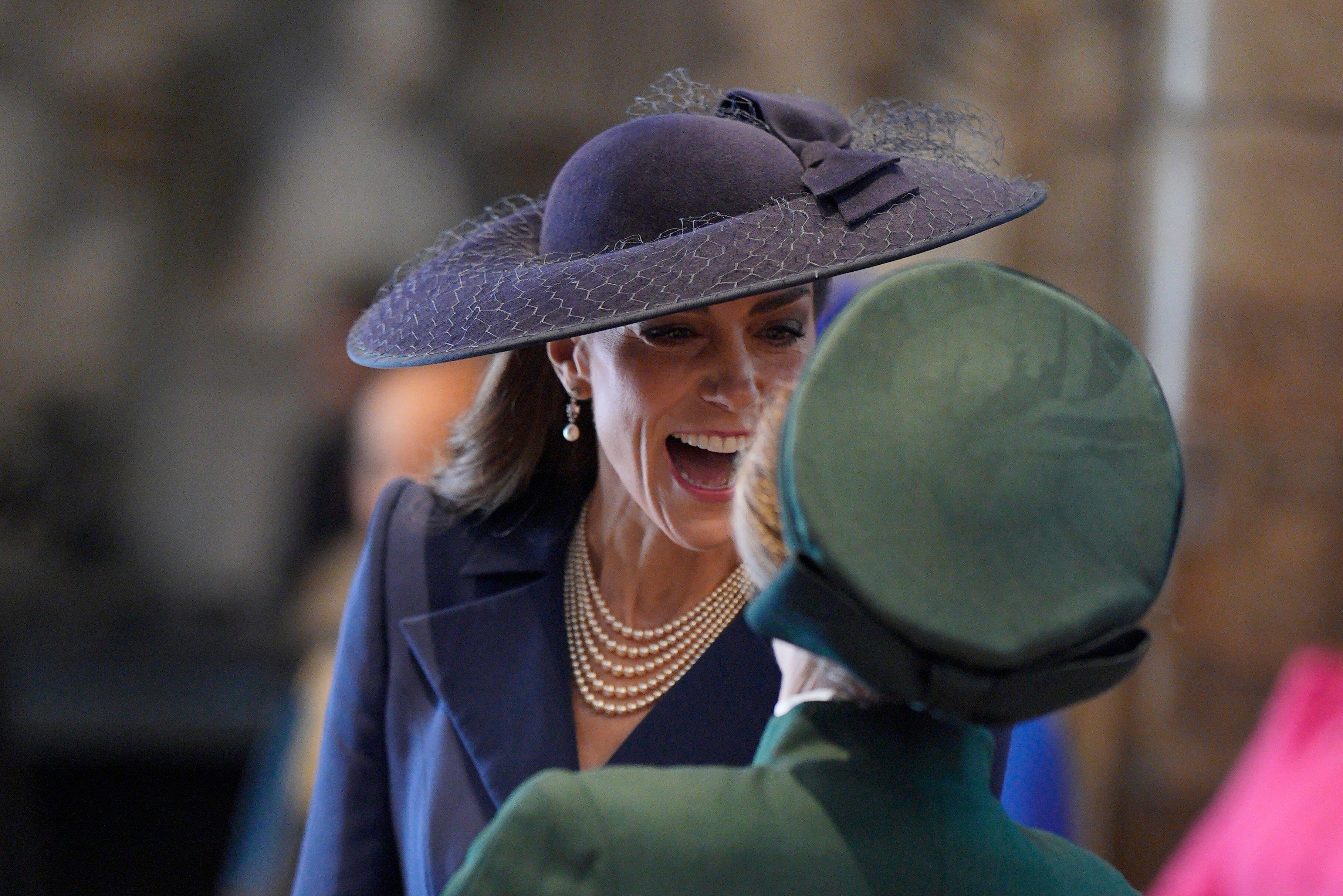 El cómico momento de Kate Middleton y la princesa Ana (Alamy)