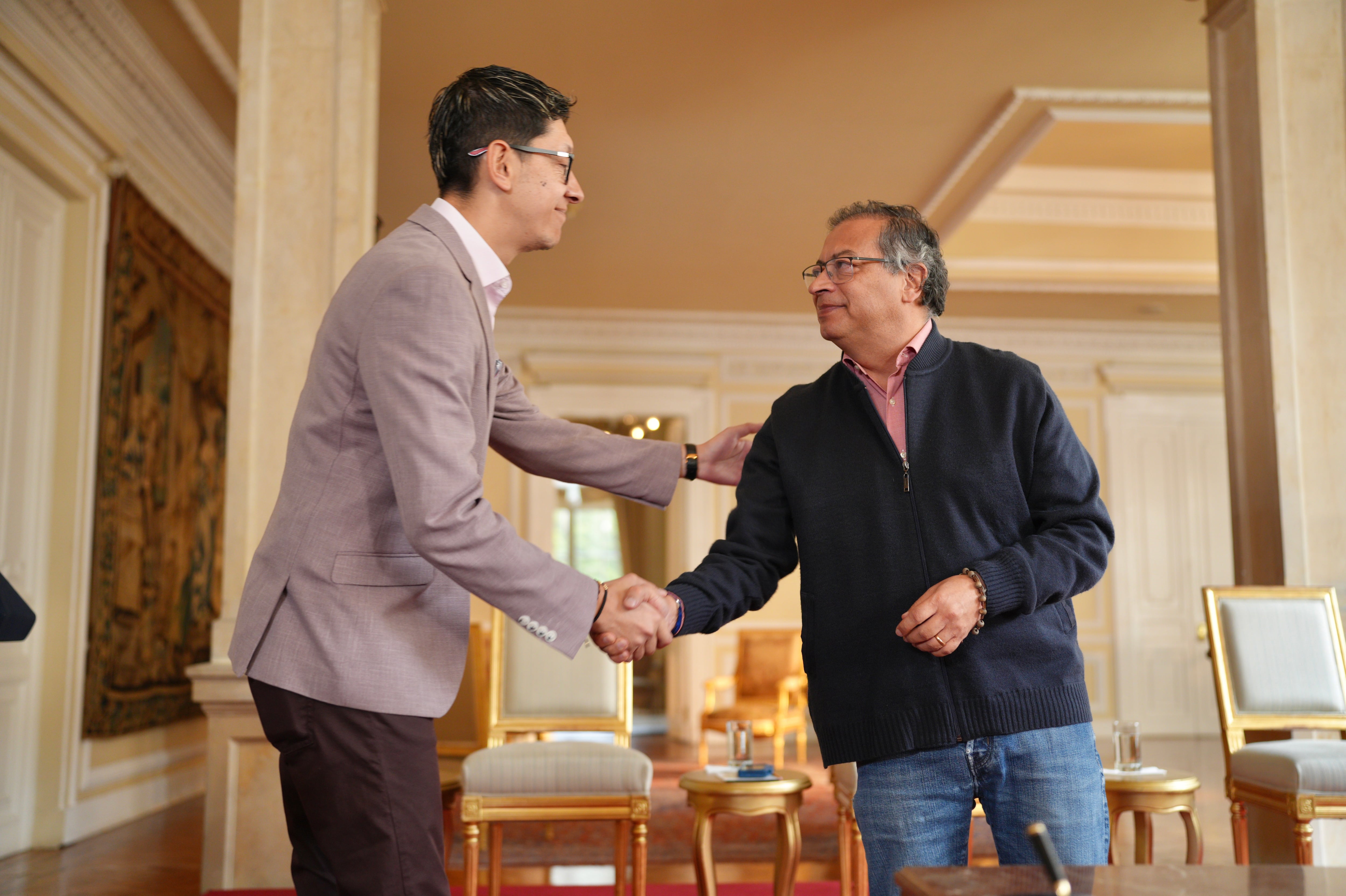 Daniel Rojas Medellín expresó su intención de votar por Gustavo Petro para la presidencia del partido en la próxima asamblea fundacional. - crédito cortesía Presidencia