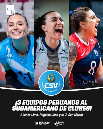 Tres equipos representarán al Perú: