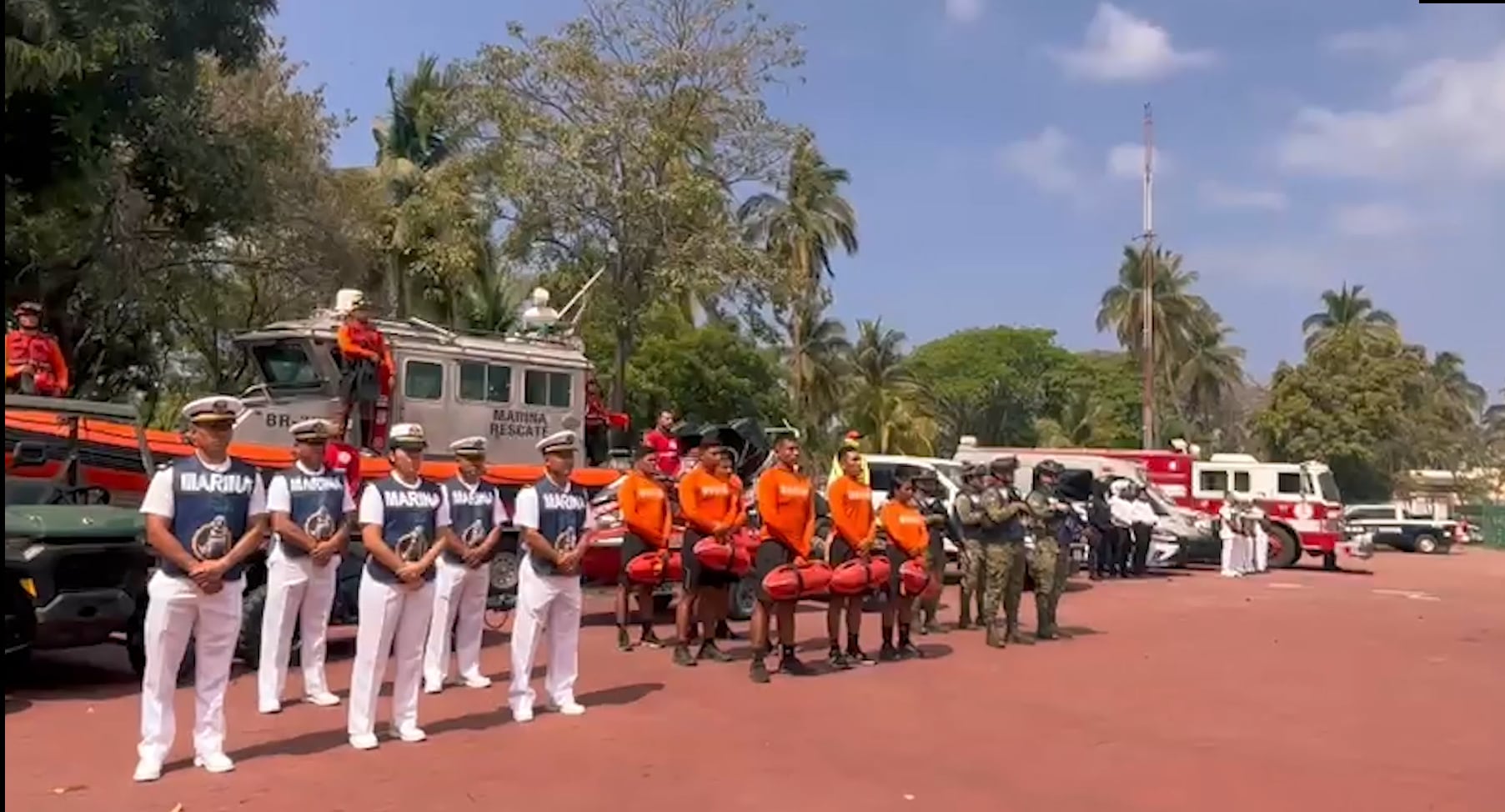 El dispositivo contempla el despliegue de 2 mil 854 elementos navales, entre almirantes, capitanes, oficiales y personal civil. (Crédito: Secretaría de Marina)