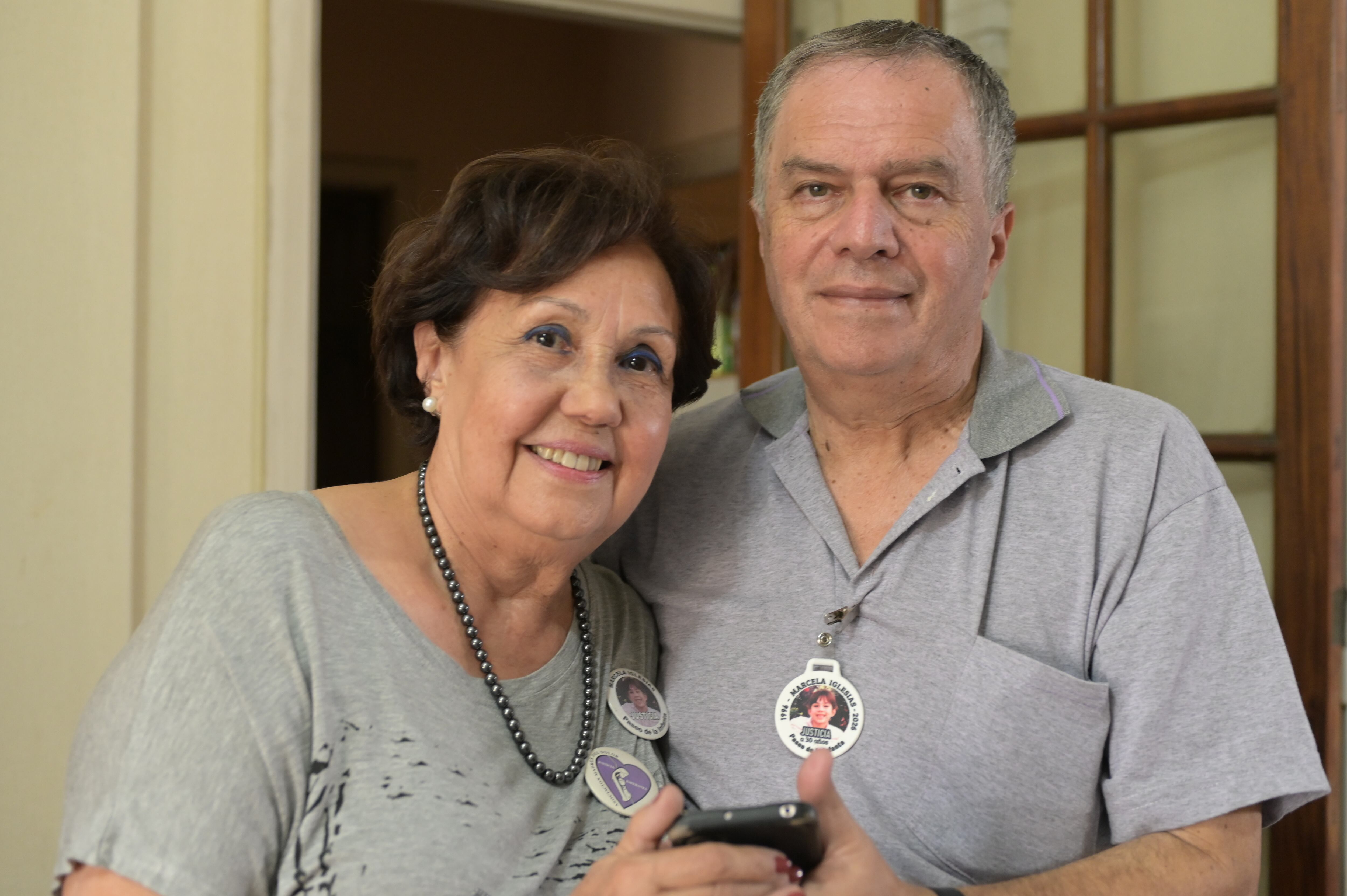 Eduardo Iglesias y Nora Ribaudo, padres de Marcela, buscaron justicia durante treinta años y finalmente lograron la condena internacional del Estado. (Gastón Taylor)