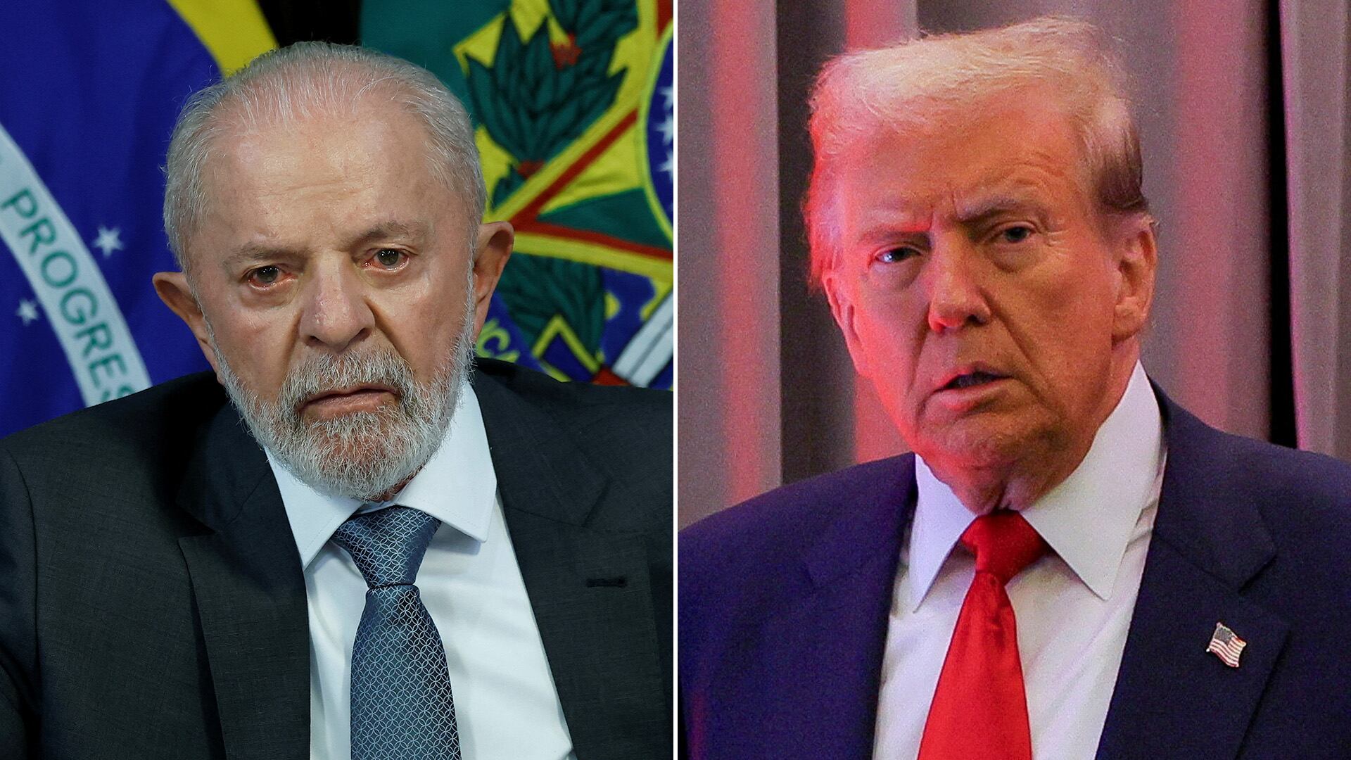 Donald Trump acusó al gobierno de Luiz Inácio “Lula” da Silva de que encabeza una “caza de brujas” contra el expresidente Jair Bolsonaro (Foto: Reuters)