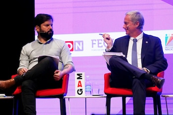 Los candidatos Kast y Boric