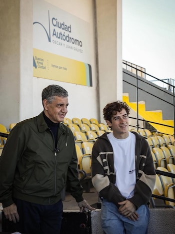 Franco Colapinto con Jorge Macri