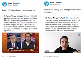 Publicaciones de Rafael Correa sobre